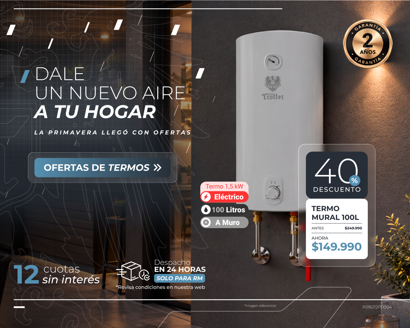 Promoción de termos eléctricos Albin Trotter